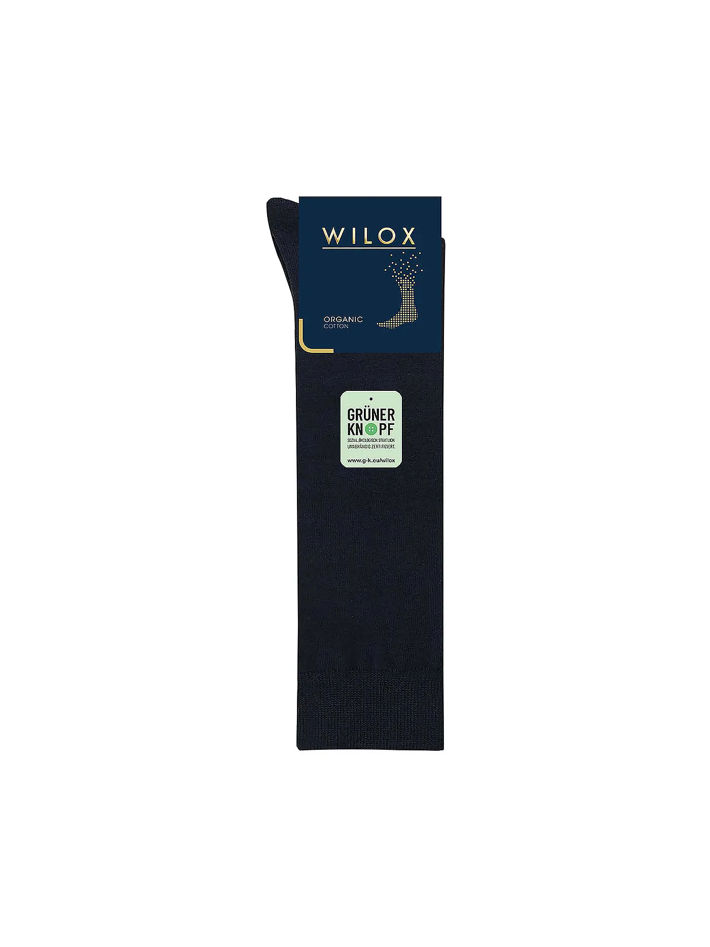 WILOX | Herren Stutzen schwarz | dunkelblau